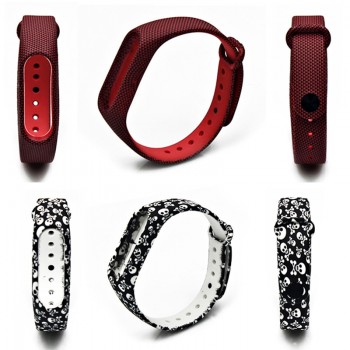 BOORUI New Mi Band 2 Bracelet Strap Miband 2 Strap Colorful Replacement  silicone wrist strap for xiaomi mi banda 2  smartband