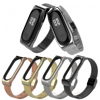 Metal Bracelet for Xiaomi Band 3 Wrist Strap Miband 3 Wristband Smart Watch Band Mi Band3 Stainless Steel Strap for Mi3