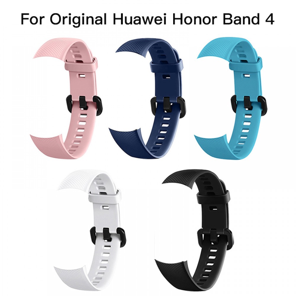In Stock Silicone Wrist Strap For Huawei Honor Band 4 Standard Version Smart Wristband Sport Bracelet Band honor band 4 Correa