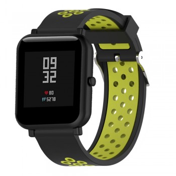 Torntisc Smart Accessories For Xiaomi Huami Bip Smart Watch 20mm Youth Sport Smartwatch Wrist Band Strap Silicone Double Color