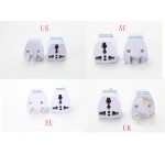 1PC Universal US UK AU To EU Plug USA To Euro Europe Travel Wall AC Power Charger Outlet Adapter Converter 2 Round Pin Socket