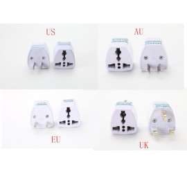 1PC Universal US UK AU To EU Plug USA To Euro Europe Travel Wall AC Power Charger Outlet Adapter Converter 2 Round Pin Socket