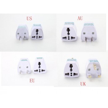 1PC Universal US UK AU To EU Plug USA To Euro Europe Travel Wall AC Power Charger Outlet Adapter Converter 2 Round Pin Socket