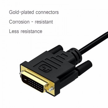 DZLST DVI Male to VGA Female Video Converter Adapter DVI 24+1 25 Pin DVI-D to VGA Adapter Cable for TV PS3 PS4 PC Display 1080P