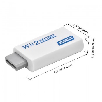Wii to HDMI Converter Support FullHD 720P 1080P 3.5mm Audio Wii2HDMI Adapter for HDTV Wii Converter