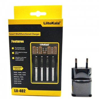 NEW LiitoKala lii-100 lii-202 lii-402 1.2V 3.7V 3.2V 3.85V A/AAA 18650 18350 26650 10440 14500 16340 NiMH battery smart charger