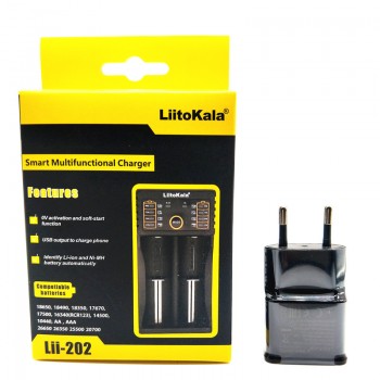 NEW LiitoKala lii-100 lii-202 lii-402 1.2V 3.7V 3.2V 3.85V A/AAA 18650 18350 26650 10440 14500 16340 NiMH battery smart charger