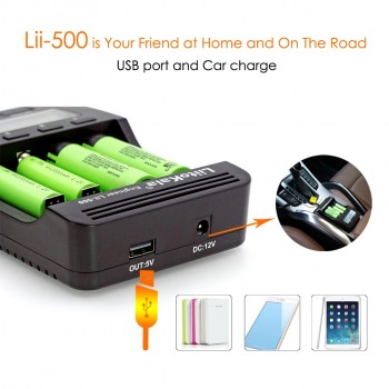 Liitokala Lii-500 100 202 402 300  1.2V AA AAA NiMH lithium battery Charger LCD 3.7V 18650 18350 16340 10440 14500 26650  20170