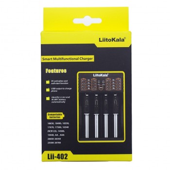 Liitokala Lii-500 100 202 402 300  1.2V AA AAA NiMH lithium battery Charger LCD 3.7V 18650 18350 16340 10440 14500 26650  20170