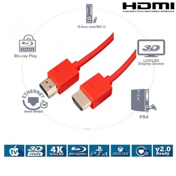 Lungfish Standard HDMI to Standard HDMI 1.4V 1080P Male to Male HDMI Cable 3D High Speed HDMI Adapter for Apple TV xbox computer