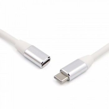 SOONHUA 1M USB Type C Extension Cable USB 3.1 Data Video Cable USB-C Male to Female Extending Wire Extender Cord Connector