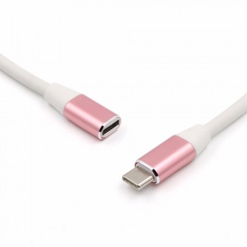 SOONHUA 1M USB Type C Extension Cable USB 3.1 Data Video Cable USB-C Male to Female Extending Wire Extender Cord Connector