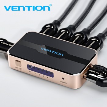Vention HDMI Splitter Switch 5 Input 1 Output HDMI Switcher 3 Input 1 Ouput for XBOX 360 PS4 Smart Android HDTV 4K HDMI Adapter