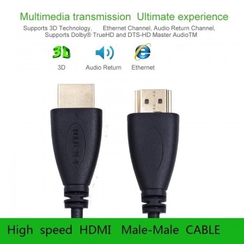ShuliancableHigh Speed HDMI Cable Male to Male Gold HDMI 1.4V Version 1080P 3D for PS3 projector HD LCD Apple TV computer cable