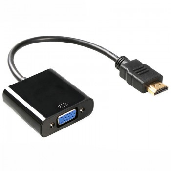 YIKIXI HDMI to VGA Adapter Male To Famale Converter Adapter 1080P Digital to Analog Video Audio For PC Laptop Tablet