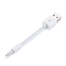 3.5mm Jack to USB 2.0 Data Sync Charger Transfer Audio Adapter Cable cord for Apple iPod Shuffle 3rd 4th 5th 6th
