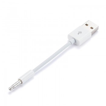 3.5mm Jack to USB 2.0 Data Sync Charger Transfer Audio Adapter Cable cord for Apple iPod Shuffle 3rd 4th 5th 6th