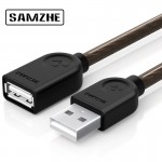 SAMZHE USB 2.0 Extension Cable Data Male to Female Cable Extender for Phone Charging Computer USB Extending
