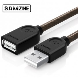 SAMZHE USB 2.0 Extension Cable Data Male to Female Cable Extender for Phone Charging Computer USB Extending