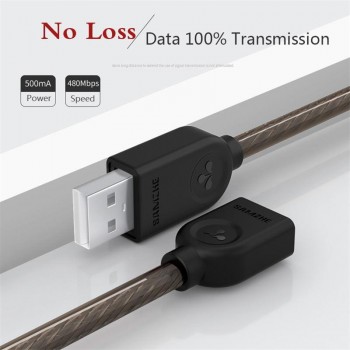 SAMZHE USB 2.0 Extension Cable Data Male to Female Cable Extender for Phone Charging Computer USB Extending