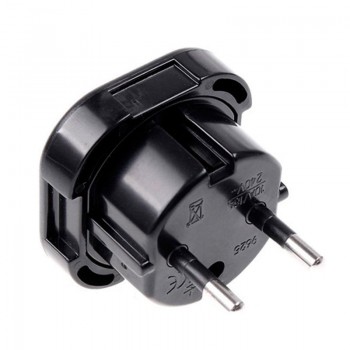 New Universal Travel UK to EU Euro Plug AC Power Charger Adapter Converter Socket Black Power Plug Adaptor Connector