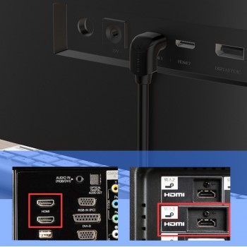 SAMZHE 4K HDMI 2.0 Cable 90/270 Degree Angle HDMI to HDMI Cable 2K*4K 1M 1.5M 2M 3M 5M 1080P 3D for TV PC Projector PS3 PS4