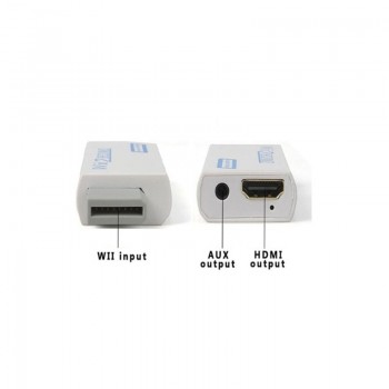 Amkle Wii to HDMI Adapter Converter Support FullHD 720P 1080P 3.5mm Audio Wii2HDMI Adapter for HDTV