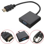 HDMI to VGA Adapter Cable HDMI to VGA Converter Adapter for PS3 PS4 Laptop TV Box HDTV XBOX  Support 1080P with Audio Cable