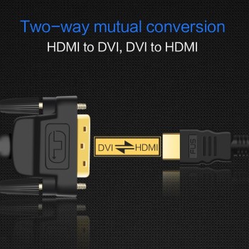 FSU HDMI to DVI 24+1 pin adapter cables 1080P 3D HDMI cable for LCD DVD HDTV XBOX High speed DVI hdmi cable 1M 2M 3M 5M