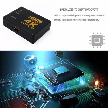 3 Port 4K*2K HDMI Switch Switcher Ultra HD HDMI Splitter IR Remote Control for DVD HDTV Xbox PS3 PS4