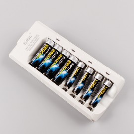 Sofirn 8 Slots AAA AA Battery Chargers LED Light Smart battery Charger NI-MH aa aaa Chargers US EU USB Plug Quick Charger