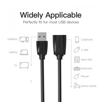Vention USB3.0 Extension Cable Male to Female USB2.0 Extension Wire Super Speed 3.0 USB Extender Data Sync Cable for Computer PC