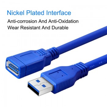 EGRINCY USB3.0 Extension Cable USB 3.0 Cable Male to Female Data Sync Fast Speed Cord Connector For Laptop PC Printer Hard Disk