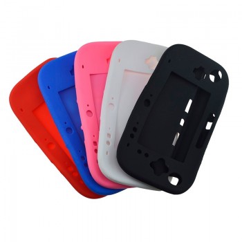 Soft Silicone Rubber Full Body Protector For Wii U Gel Case Cover Skin Shell for Nintendo WiiU Gamepad Controller 5 Colors Ultra