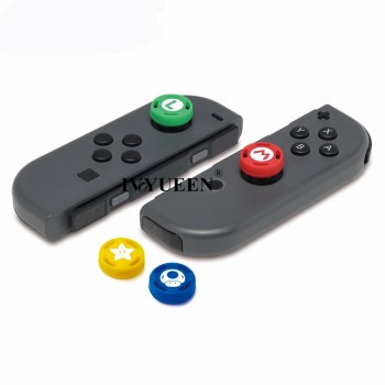 IVYUEEN 2 pcs Silicone Analog Thumb Stick Grips Caps for Nintend Switch NS JoyCon Controller Sticks Cap Skin for Joy Con Cover
