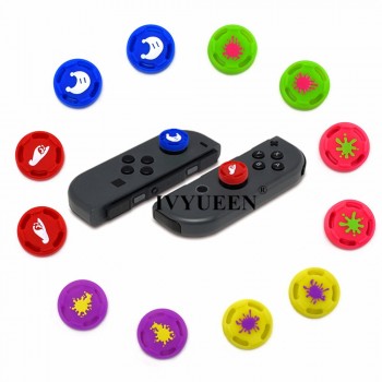 IVYUEEN 2 pcs Silicone Analog Thumb Stick Grips Caps for Nintend Switch NS JoyCon Controller Sticks Cap Skin for Joy Con Cover