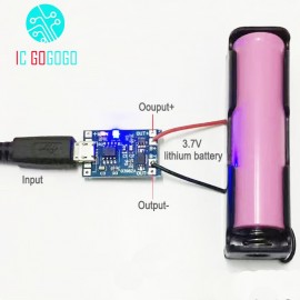 3.7V Lithium Battery Charger Protection Board 5V 1A 2A Li-ion Lipo Battery Charging Protect Two-in-one Module PCB BMS Micro USB