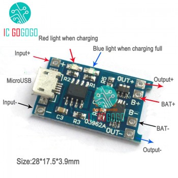3.7V Lithium Battery Charger Protection Board 5V 1A 2A Li-ion Lipo Battery Charging Protect Two-in-one Module PCB BMS Micro USB