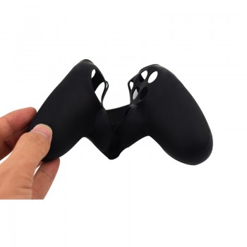 Soft Flexible Cover Silicone Case Protection Skin For Playstation 4 PS4 Pro Slim with LED Light Bar Sticker 2 pcs Grip +led Skin
