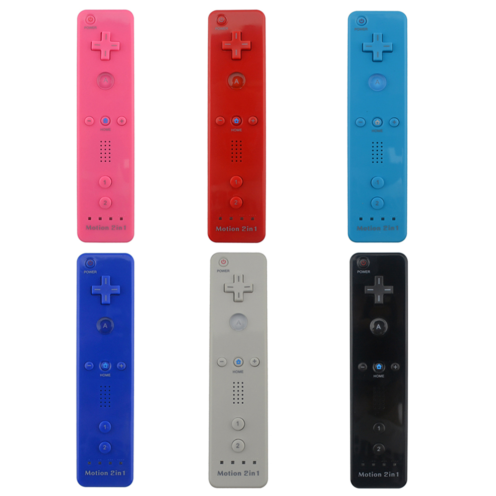 2 in 1 Built in Motion Plus Remote Controller Gamepad for Nintendo Wii Console Game
