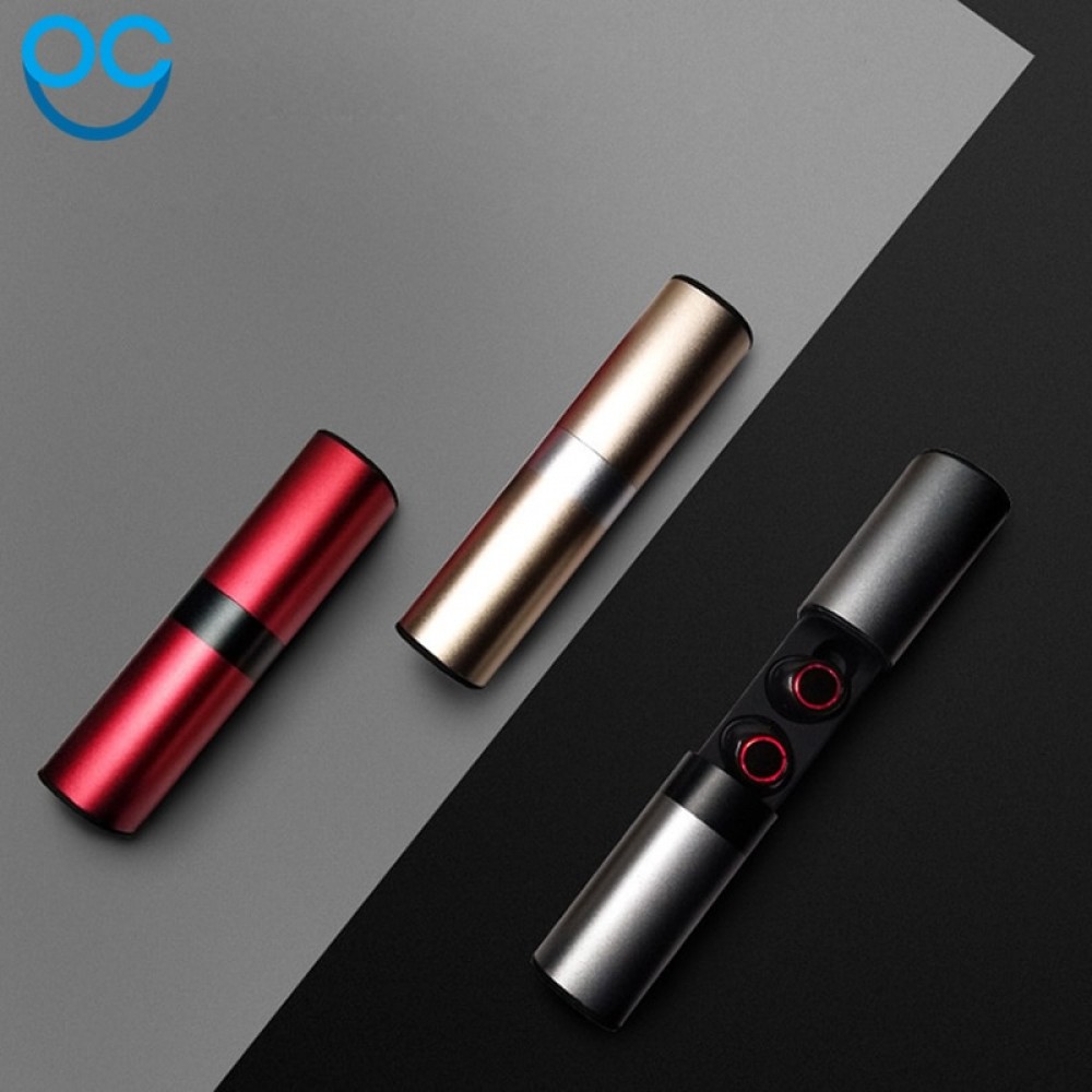 True Wireless Earbuds Stereo Bluetooth Earphones Wireless Bluetooth Headphone Earphone with Built-in HD Mic and Charging Case