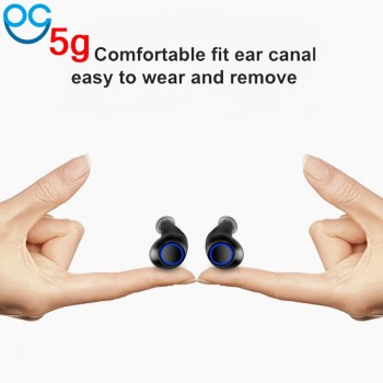 True Wireless Earbuds Stereo Bluetooth Earphones Wireless Bluetooth Headphone Earphone with Built-in HD Mic and Charging Case