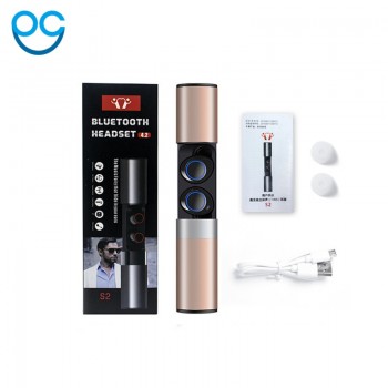 True Wireless Earbuds Stereo Bluetooth Earphones Wireless Bluetooth Headphone Earphone with Built-in HD Mic and Charging Case