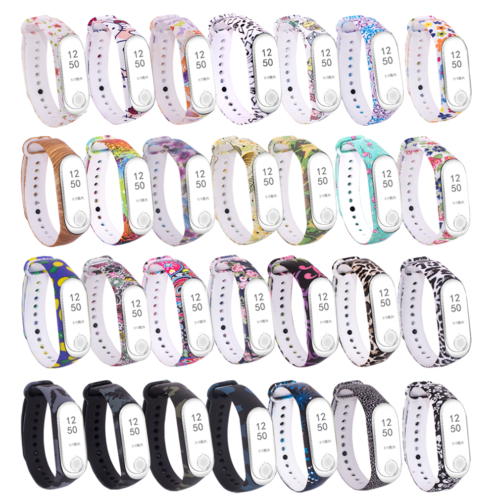 LEMADO Silicone Strap For Xiaomi Mi Band 3 Colorful Straps For Xiaomi Miband 3 Smart Bracelet Replacement Strap For Mi Band 3