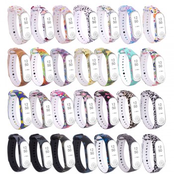 LEMADO Silicone Strap For Xiaomi Mi Band 3 Colorful Straps For Xiaomi Miband 3 Smart Bracelet Replacement Strap For Mi Band 3