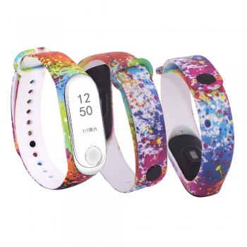 LEMADO Silicone Strap For Xiaomi Mi Band 3 Colorful Straps For Xiaomi Miband 3 Smart Bracelet Replacement Strap For Mi Band 3