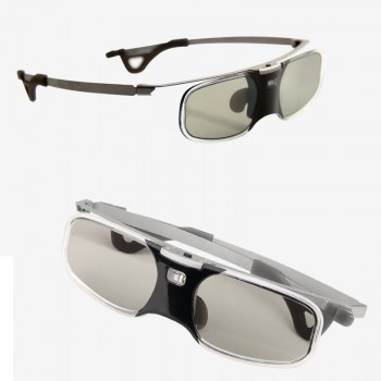 MITOOT Active Shutter 3D DLP glasses metal legs for BenQ Z4/H1/G1/P1 LG,NUTS,Acer,Optoma DLP-LINK projectors with Myopia clip