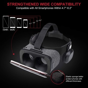 ETVR Z5 3D VR Glasses 2018 Virtual Reality Helmet Google Cardboard VR Box With Headset Stereo For 4.7-6.2 +Bluetooth Controller