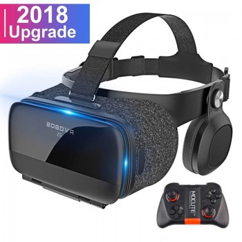 ETVR Z5 3D VR Glasses 2018 Virtual Reality Helmet Google Cardboard VR Box With Headset Stereo For 4.7-6.2 +Bluetooth Controller