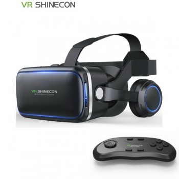 Casque Stereo Shinecon VR Box Virtual Reality Glasses 3D VR Goggles Headset Helmet For Smartphone Smart Phone Cardboard Google